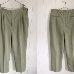 Men's Classic Olive Green Dress Pants